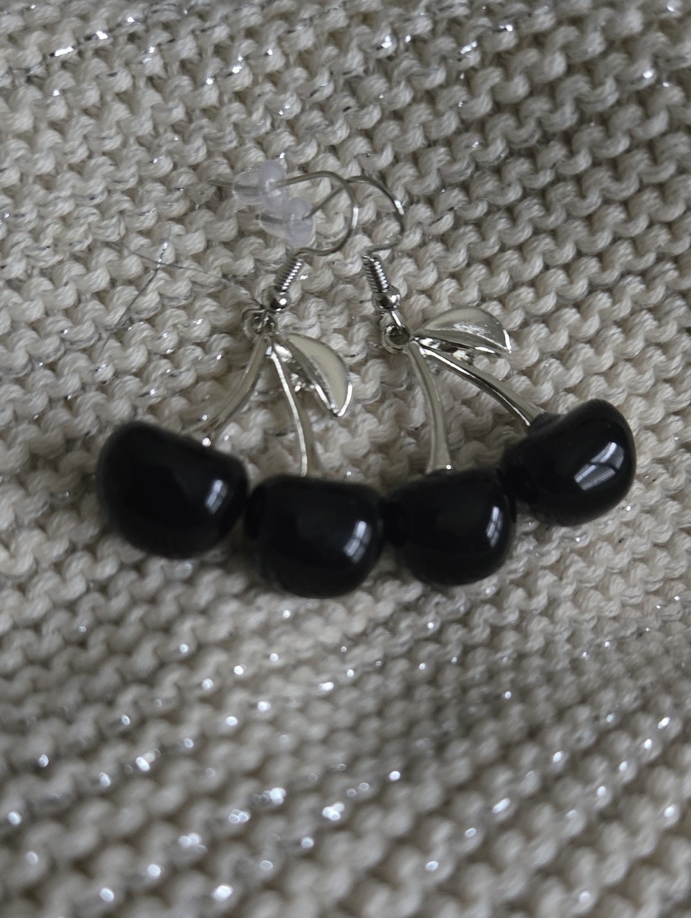 Black Cherry Drop Earrings - Uniquely Stylish
